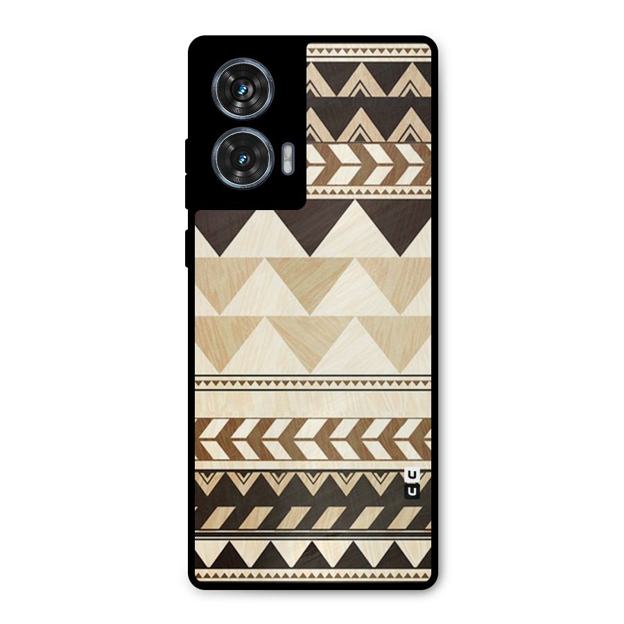 Indie Pattern Work Metal Back Case for Motorola Edge 50 Fusion