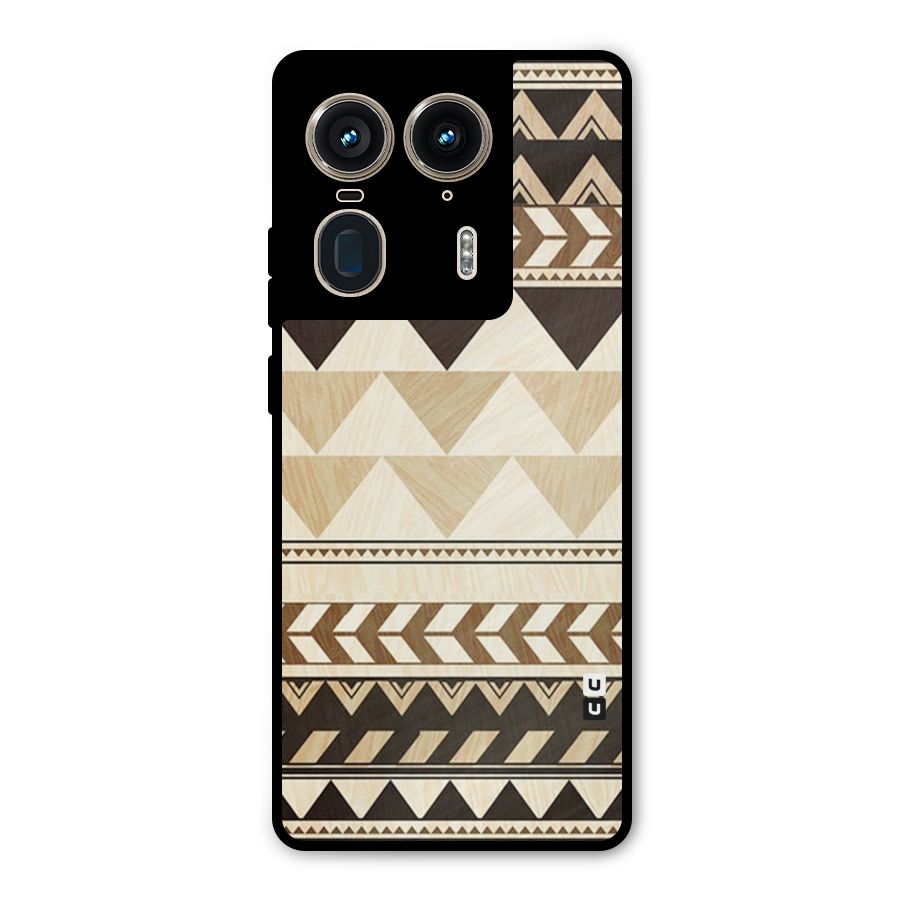 Indie Pattern Work Metal Back Case for Motorola Edge 50 Ultra