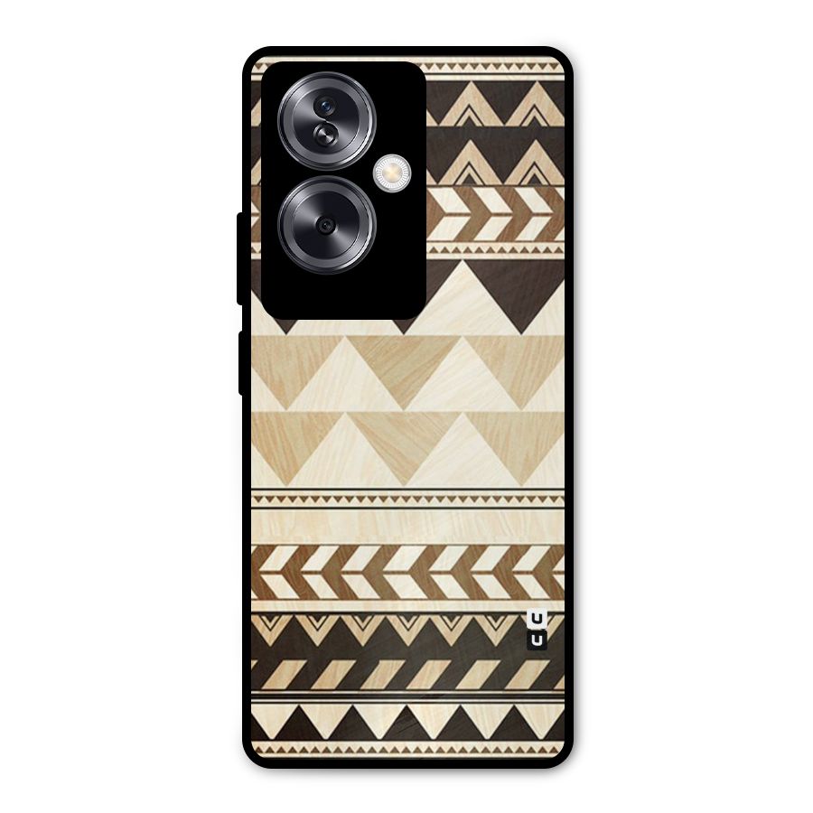 Indie Pattern Work Metal Back Case for Oppo A79 5G