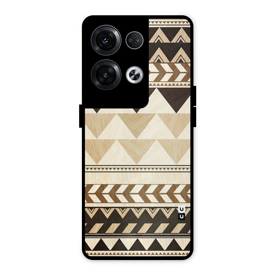 Indie Pattern Work Metal Back Case for Oppo Reno8 Pro 5G