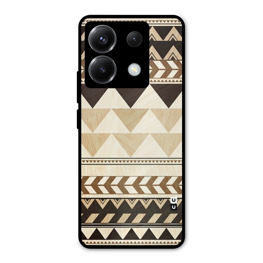 Indie Pattern Work Metal Back Case for Poco X6