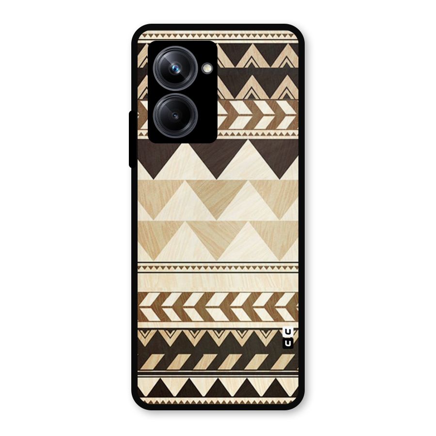 Indie Pattern Work Metal Back Case for Realme 10 Pro
