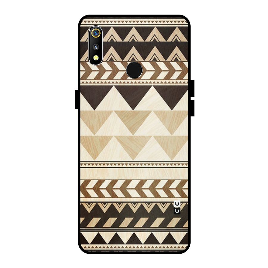 Indie Pattern Work Metal Back Case for Realme 3i