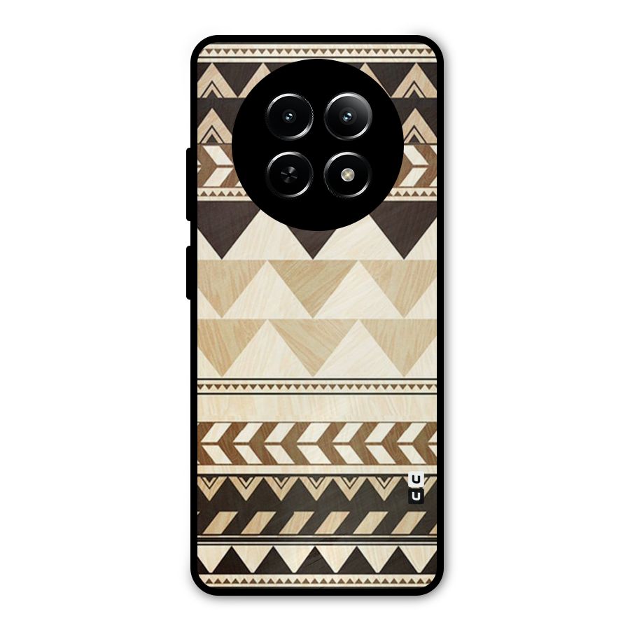 Indie Pattern Work Metal Back Case for Realme Narzo N65