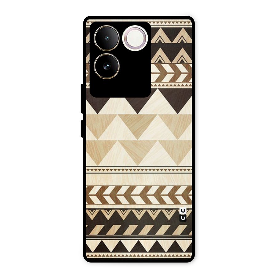 Indie Pattern Work Metal Back Case for Vivo T2 Pro