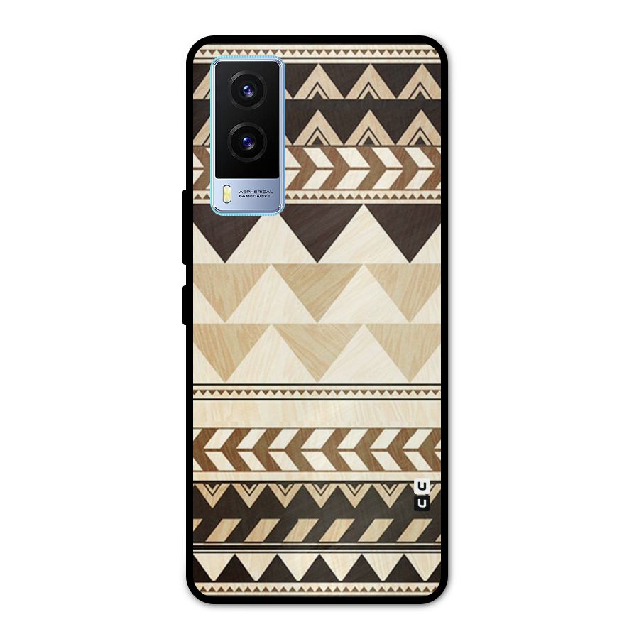 Indie Pattern Work Metal Back Case for Vivo V21e 5G