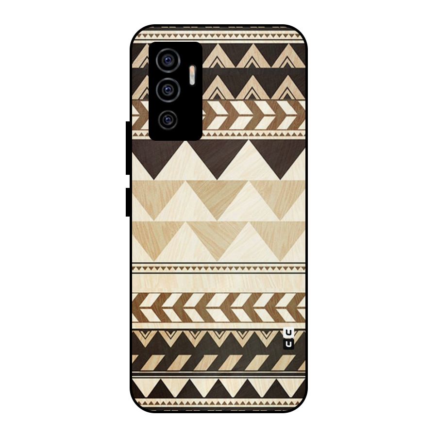 Indie Pattern Work Metal Back Case for Vivo V23e