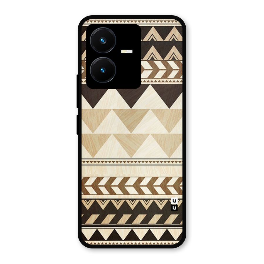 Indie Pattern Work Metal Back Case for Vivo Y22