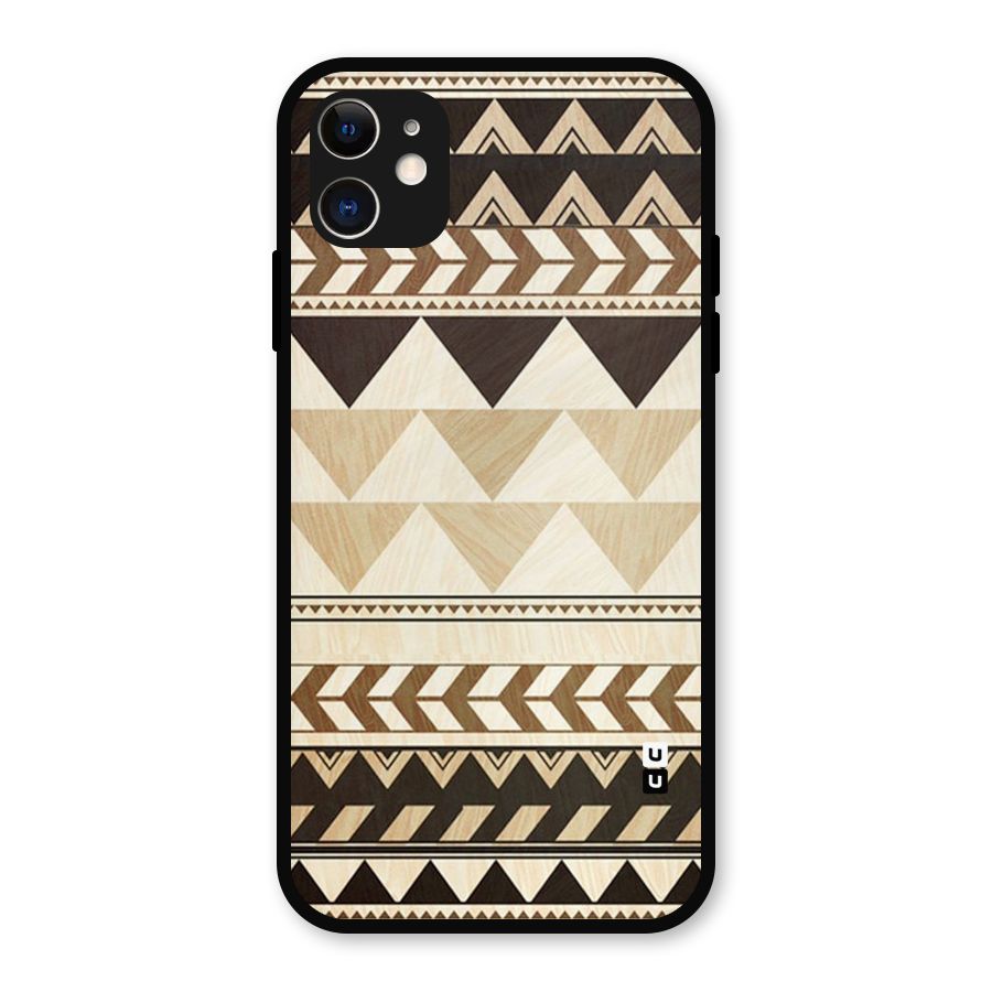 Indie Pattern Work Metal Back Case for iPhone 11