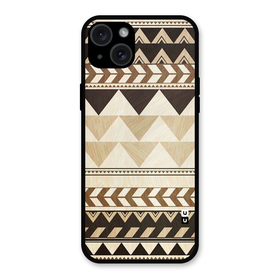 Indie Pattern Work Metal Back Case for iPhone 15 Plus
