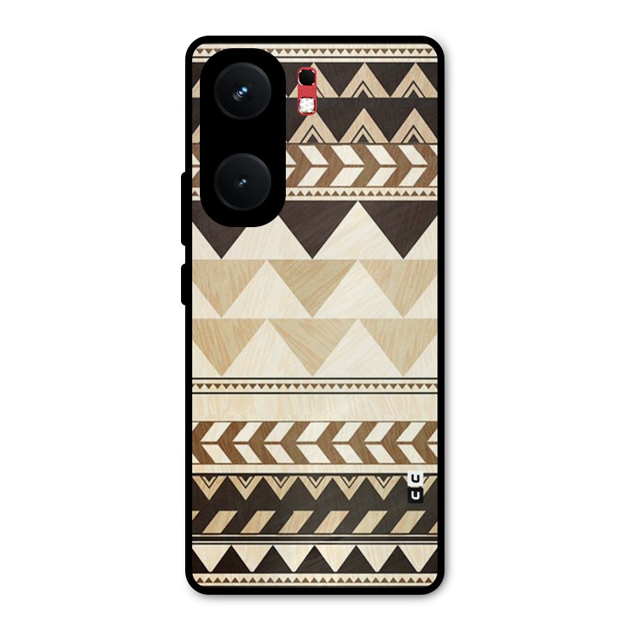 Indie Pattern Work Metal Back Case for iQOO Neo 9 Pro