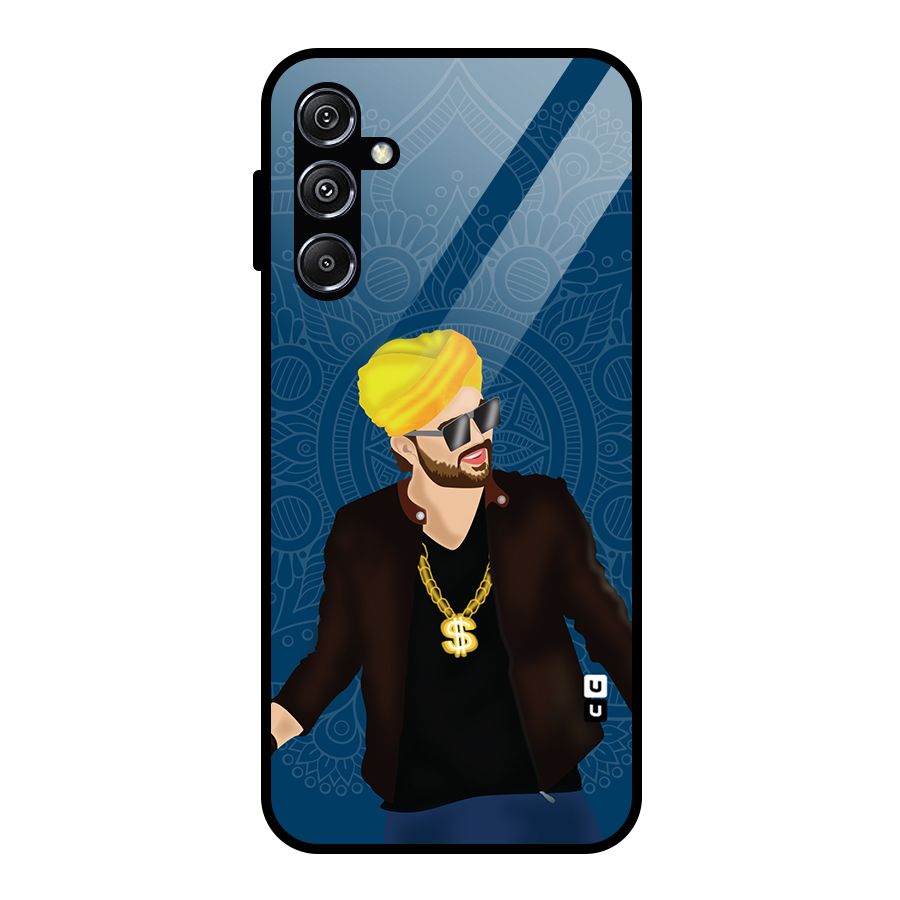 Indie Pop Illustration Glass Back Case for Galaxy M34 5G