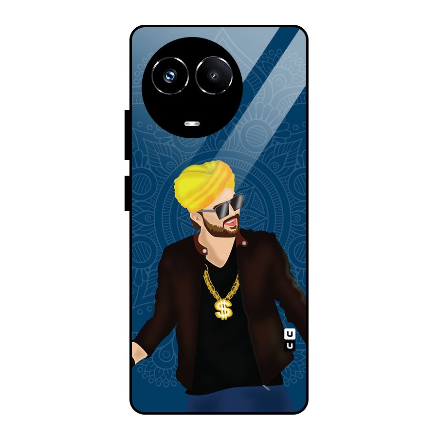 Indie Pop Illustration Glass Back Case for Realme Narzo 60X