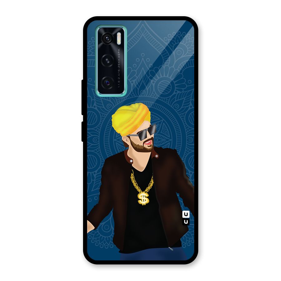Indie Pop Illustration Glass Back Case for Vivo V20 SE