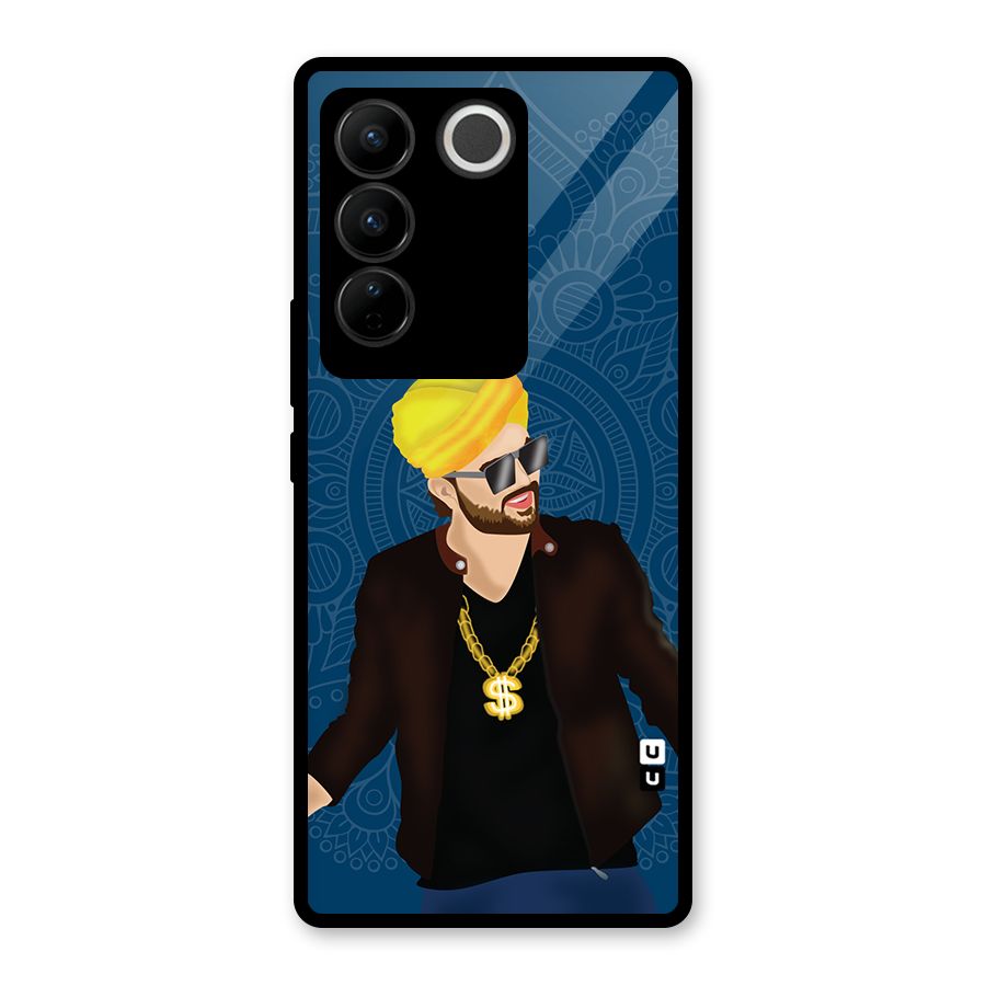Indie Pop Illustration Glass Back Case for Vivo V27