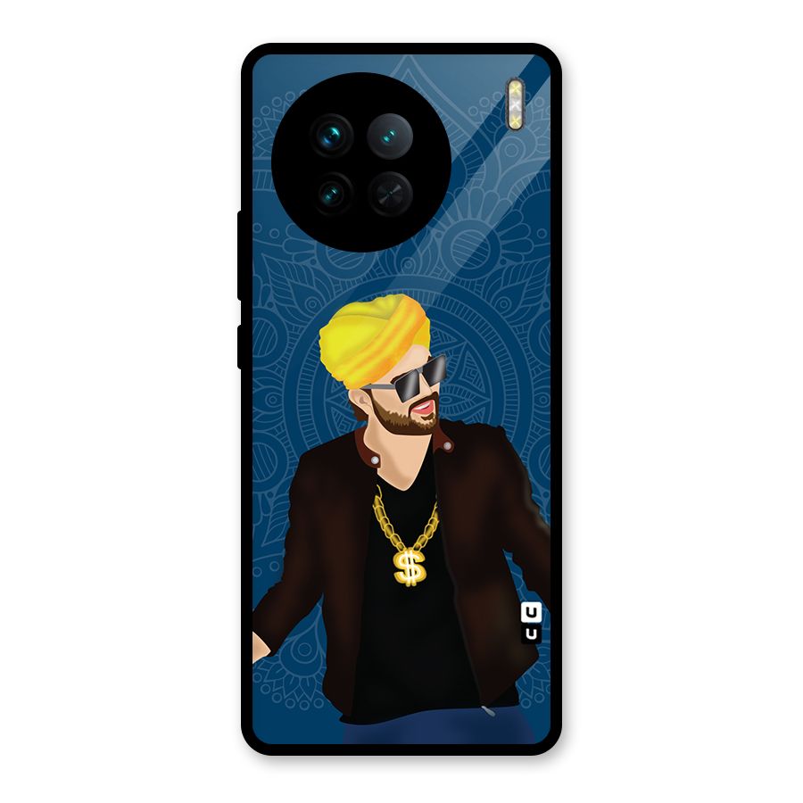 Indie Pop Illustration Glass Back Case for Vivo X90
