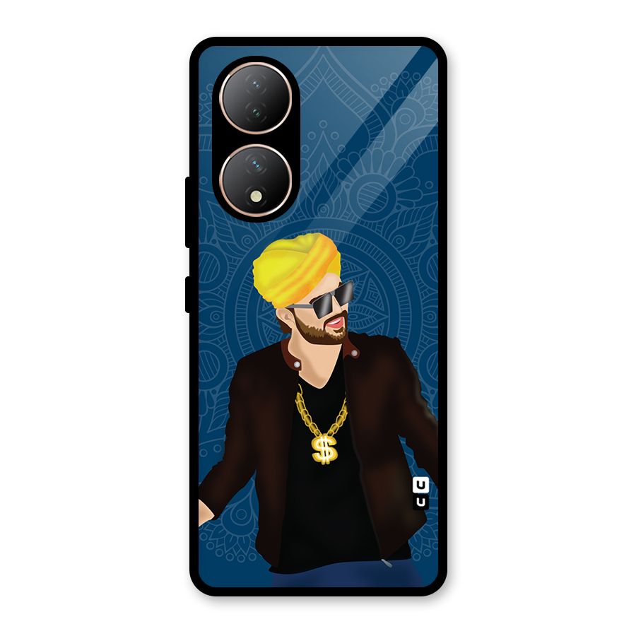 Indie Pop Illustration Glass Back Case for Vivo Y100A