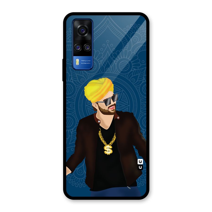 Indie Pop Illustration Glass Back Case for Vivo Y31