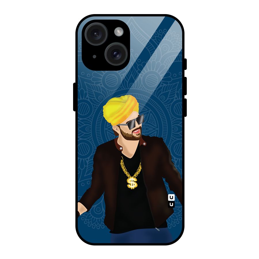 Indie Pop Illustration Glass Back Case for iPhone 15