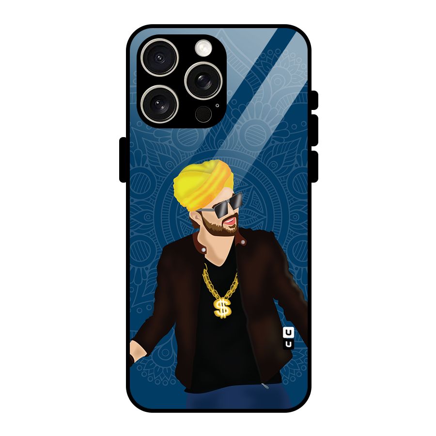 Indie Pop Illustration Glass Back Case for iPhone 15 Pro Max