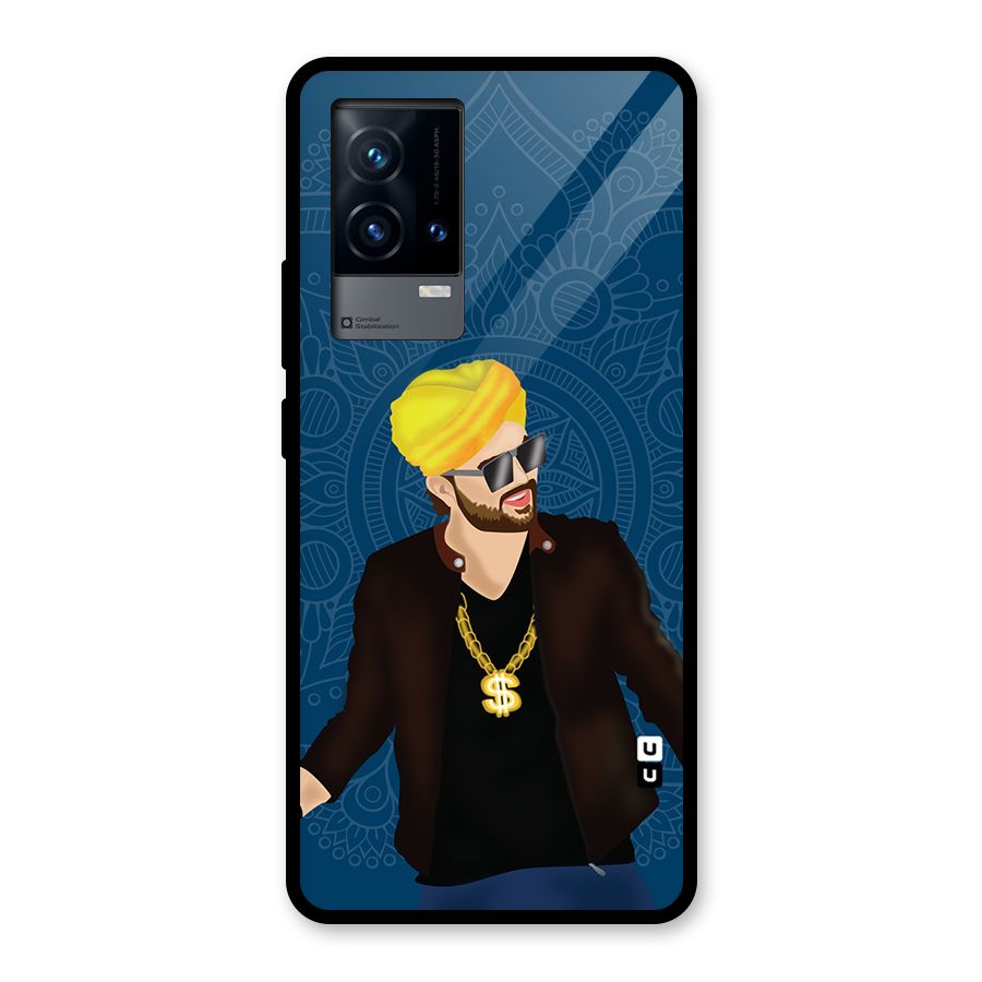 Indie Pop Illustration Glass Back Case for iQOO 9 5G