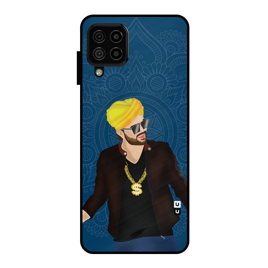 Indie Pop Illustration Metal Back Case for Galaxy A22 4G