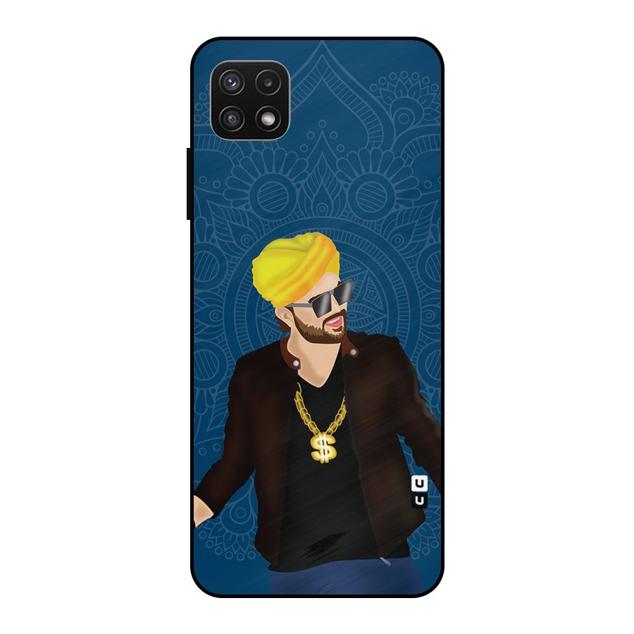 Indie Pop Illustration Metal Back Case for Galaxy A22 5G
