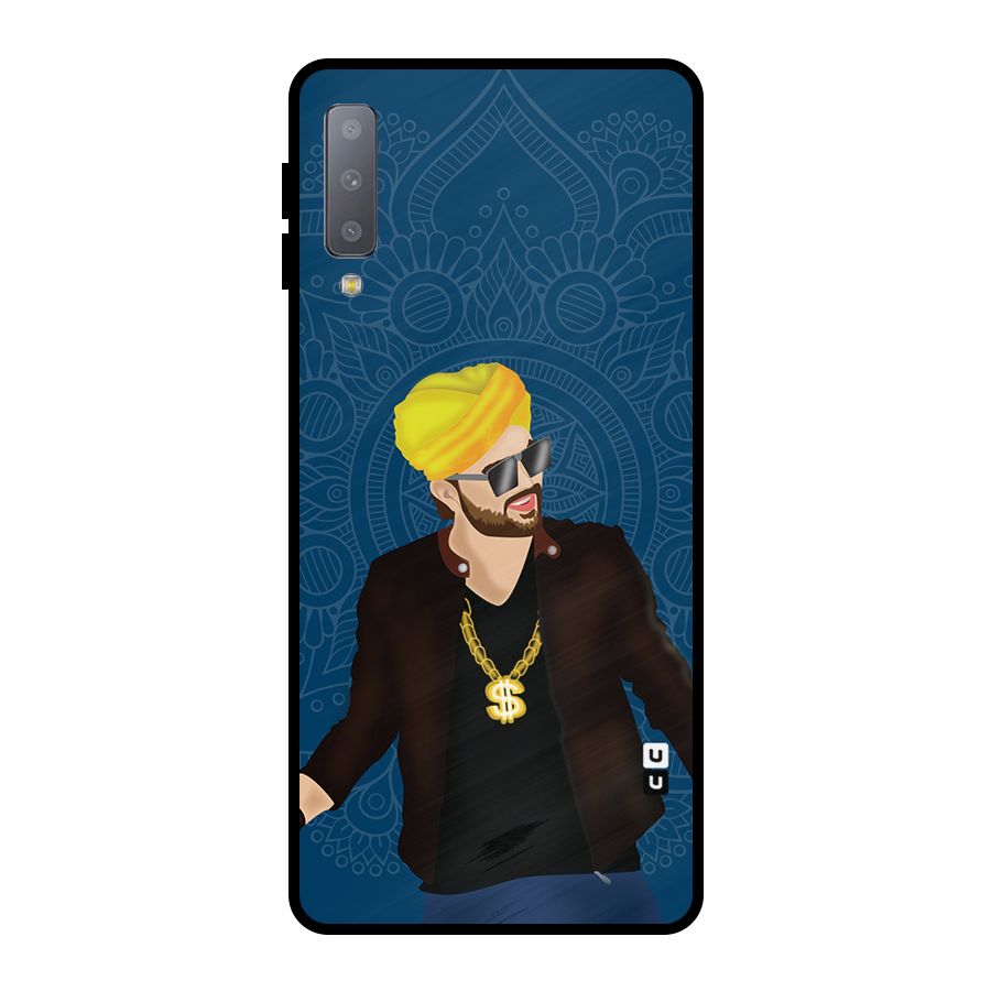 Indie Pop Illustration Metal Back Case for Galaxy A7 (2018)
