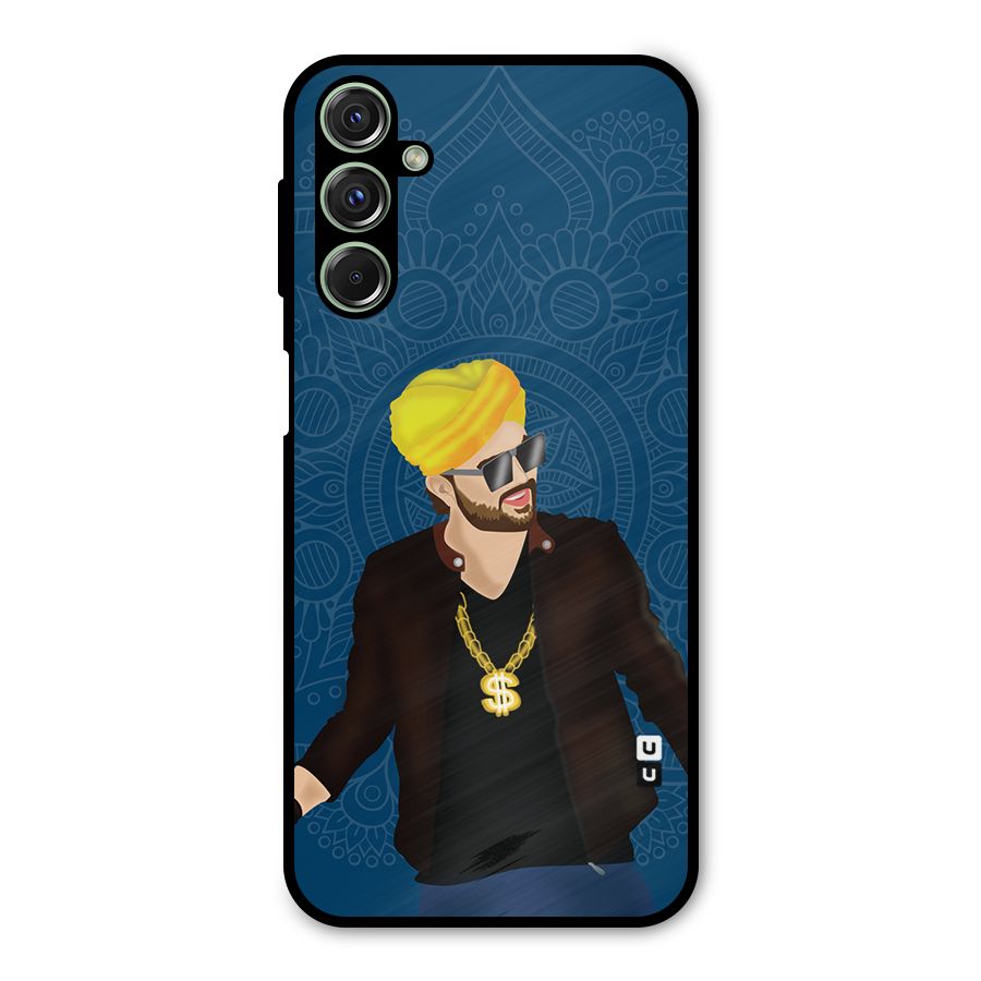 Indie Pop Illustration Metal Back Case for Galaxy F34