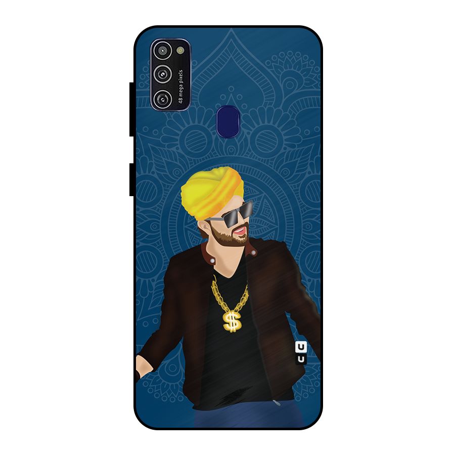 Indie Pop Illustration Metal Back Case for Galaxy M30s