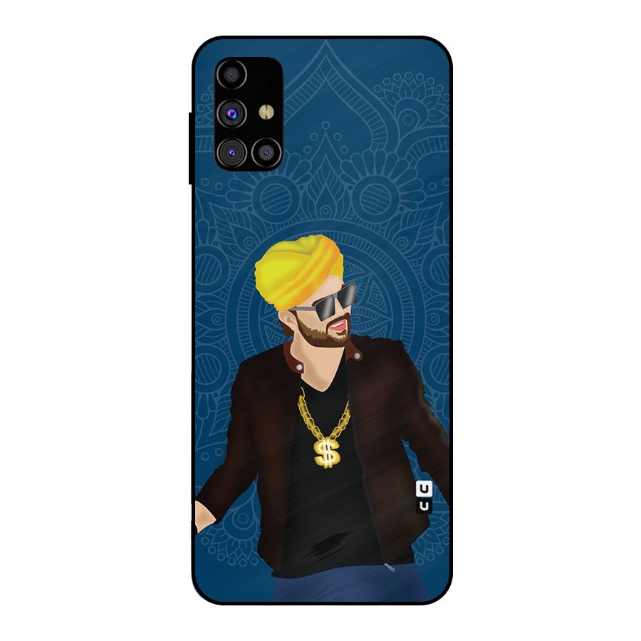 Indie Pop Illustration Metal Back Case for Galaxy M31s
