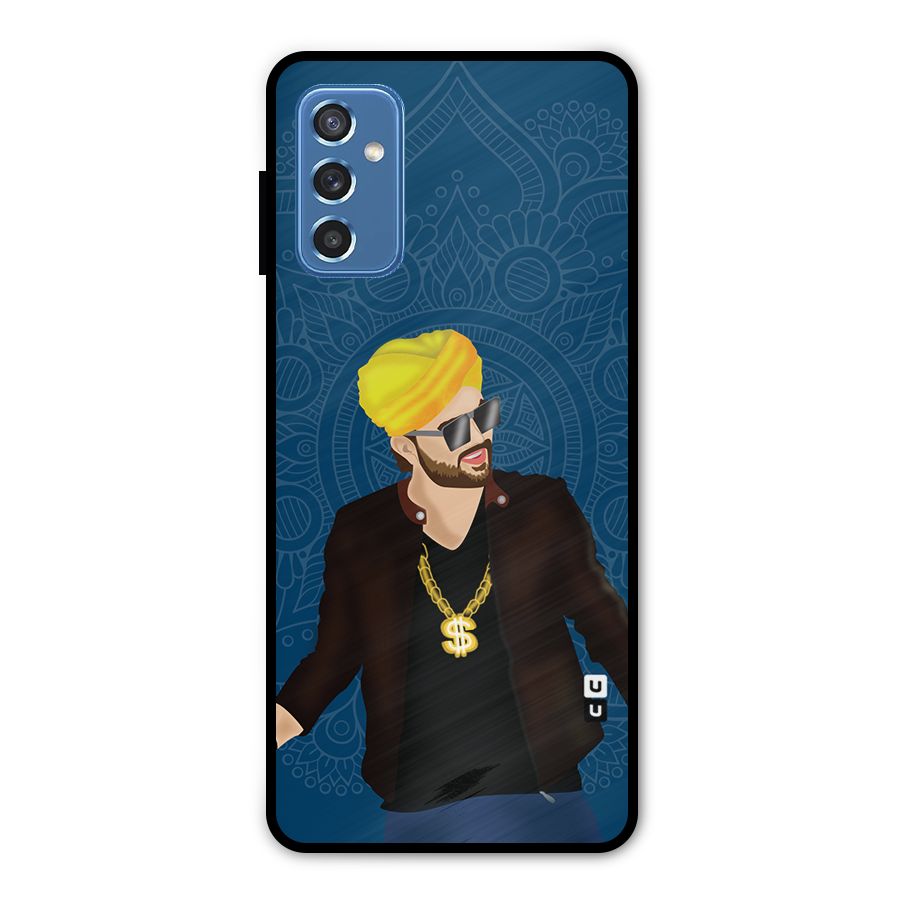 Indie Pop Illustration Metal Back Case for Galaxy M52 5G