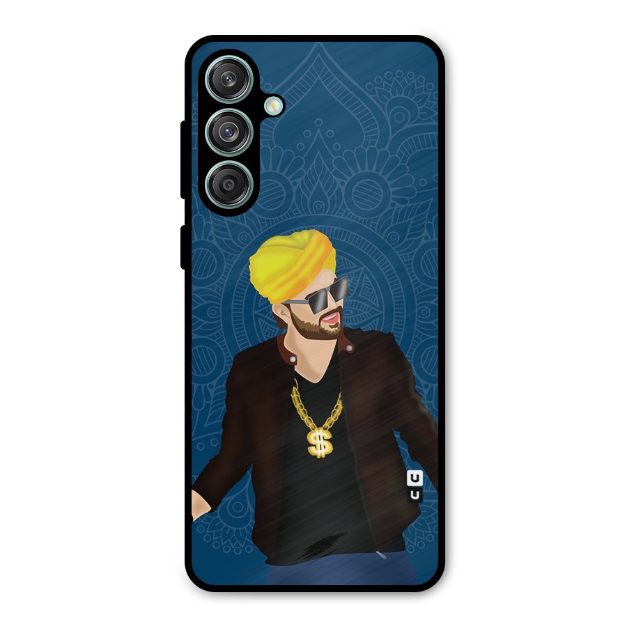 Indie Pop Illustration Metal Back Case for Galaxy M55 5G