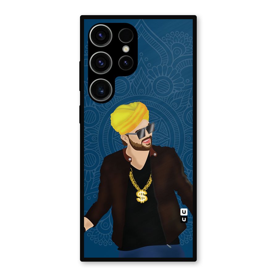 Indie Pop Illustration Metal Back Case for Galaxy S23 Ultra