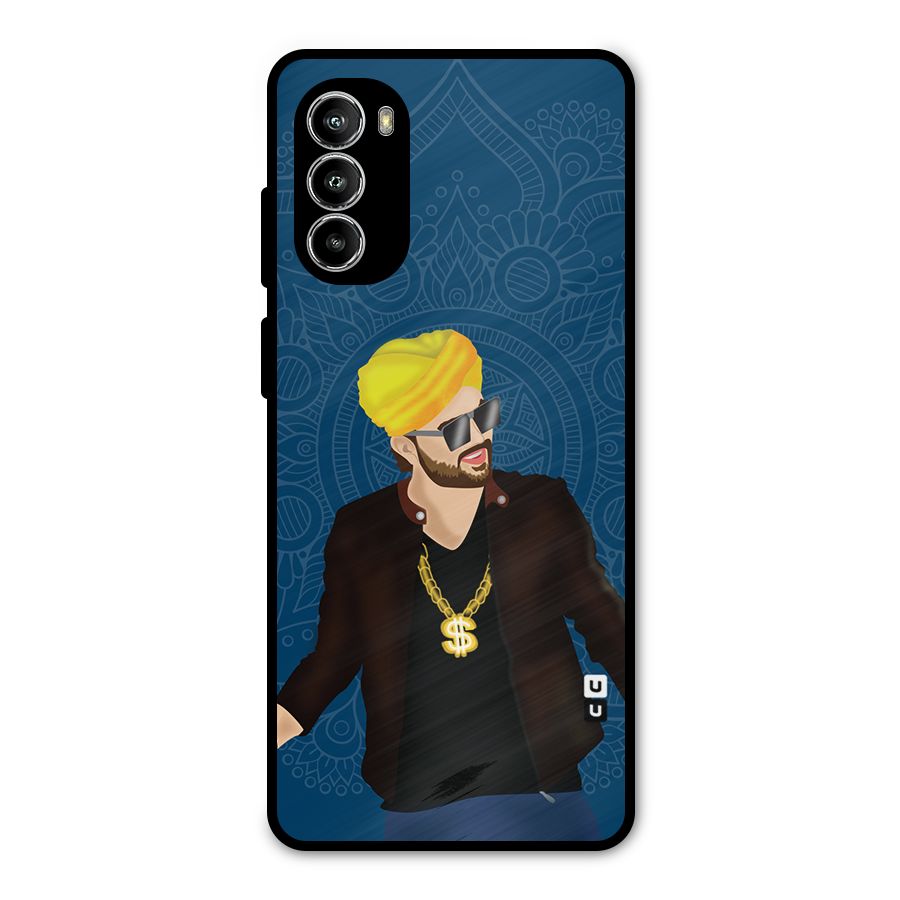 Indie Pop Illustration Metal Back Case for Moto G52