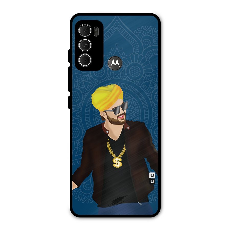 Indie Pop Illustration Metal Back Case for Moto G60