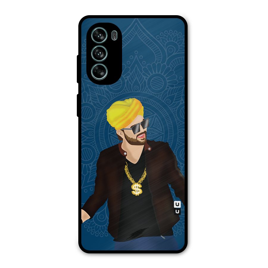 Indie Pop Illustration Metal Back Case for Moto G62