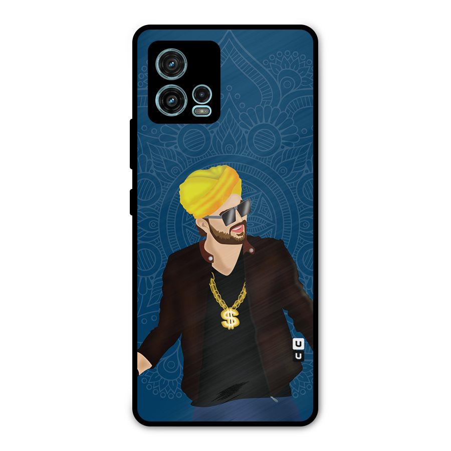 Indie Pop Illustration Metal Back Case for Moto G72