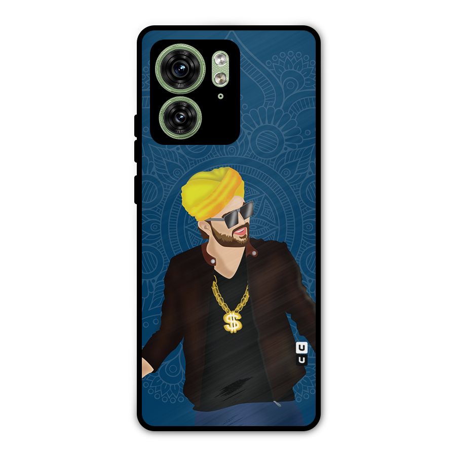 Indie Pop Illustration Metal Back Case for Motorola Edge 40 5G