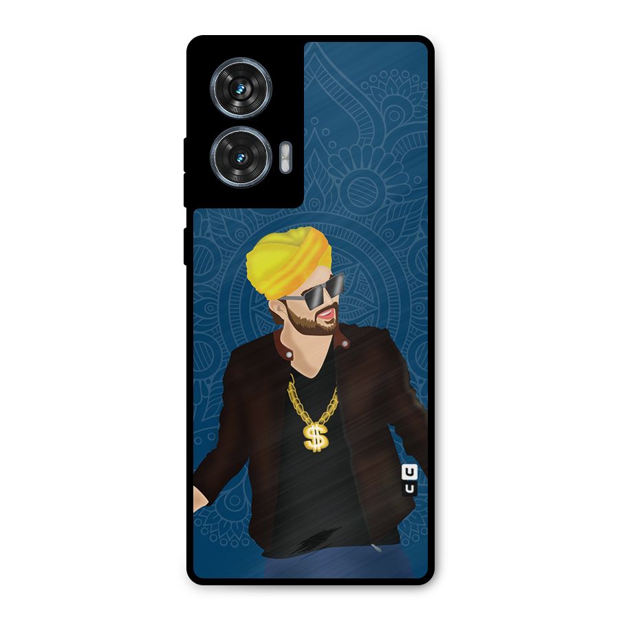 Indie Pop Illustration Metal Back Case for Motorola Edge 50 Fusion