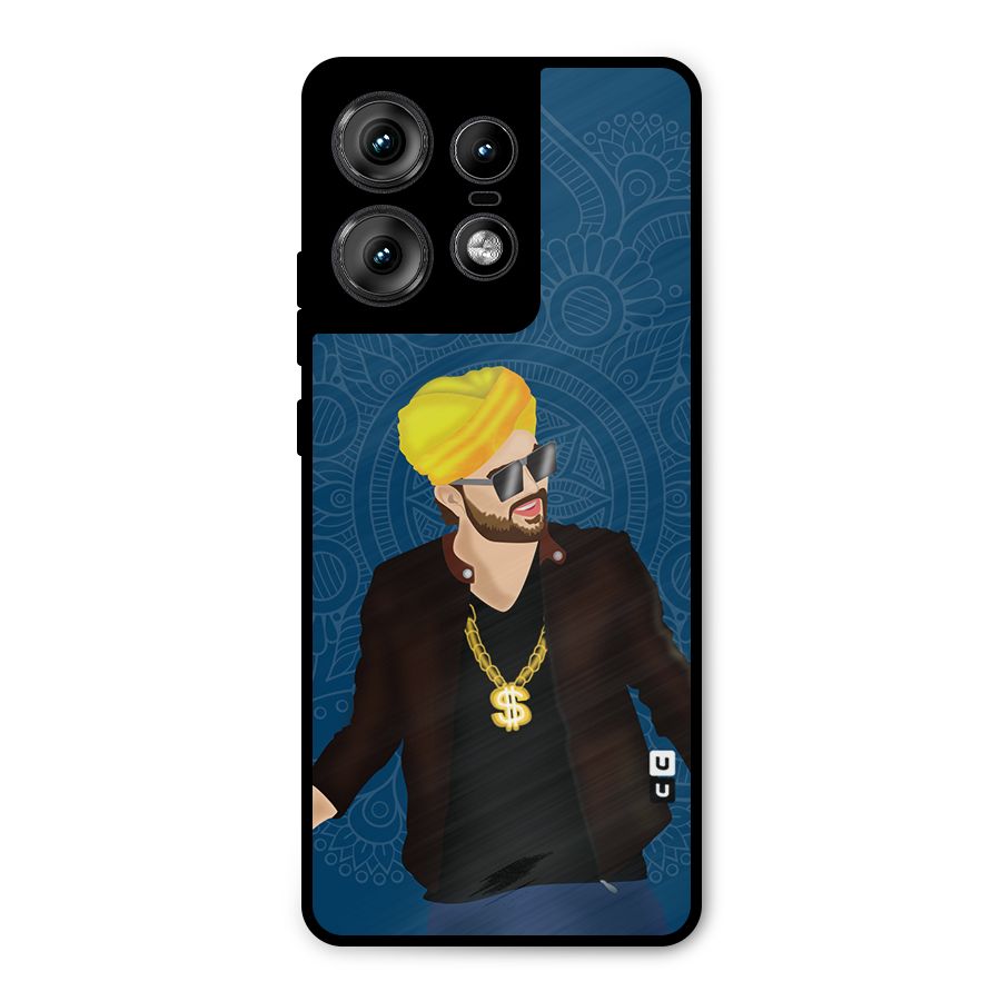 Indie Pop Illustration Metal Back Case for Motorola Edge 50 Pro