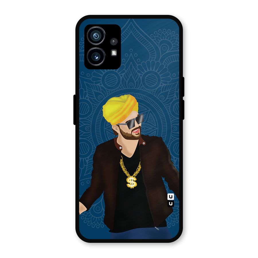 Indie Pop Illustration Metal Back Case for Nothing Phone 1