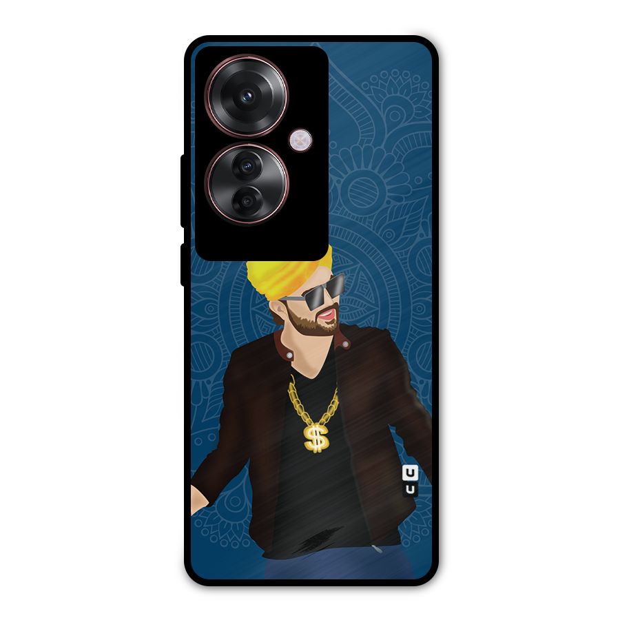 Indie Pop Illustration Metal Back Case for Oppo F25 Pro