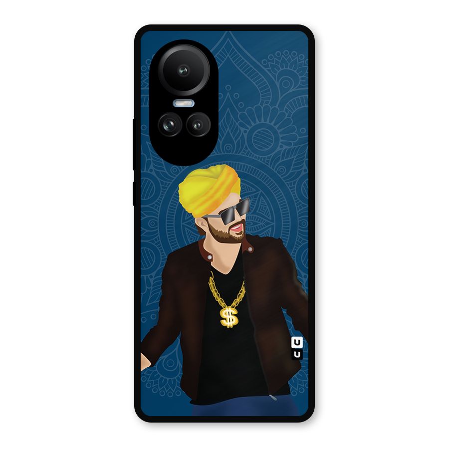 Indie Pop Illustration Metal Back Case for Oppo Reno10 Pro