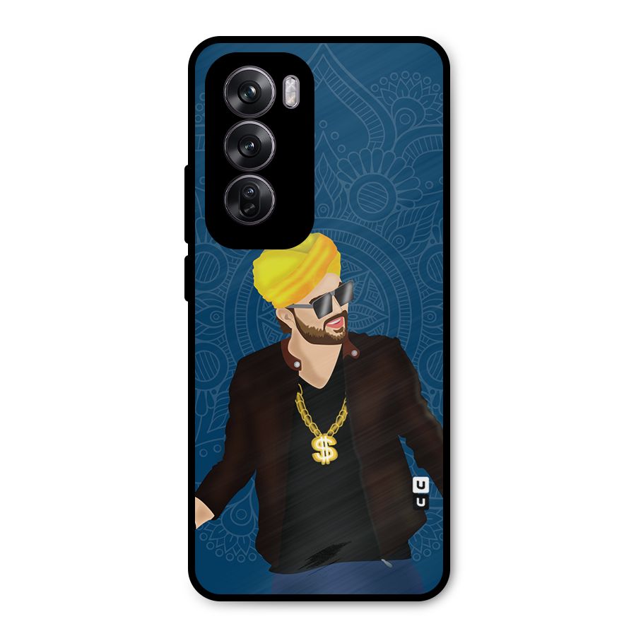Indie Pop Illustration Metal Back Case for Oppo Reno12 Pro