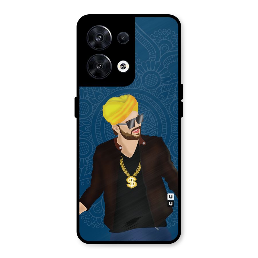 Indie Pop Illustration Metal Back Case for Oppo Reno8 5G