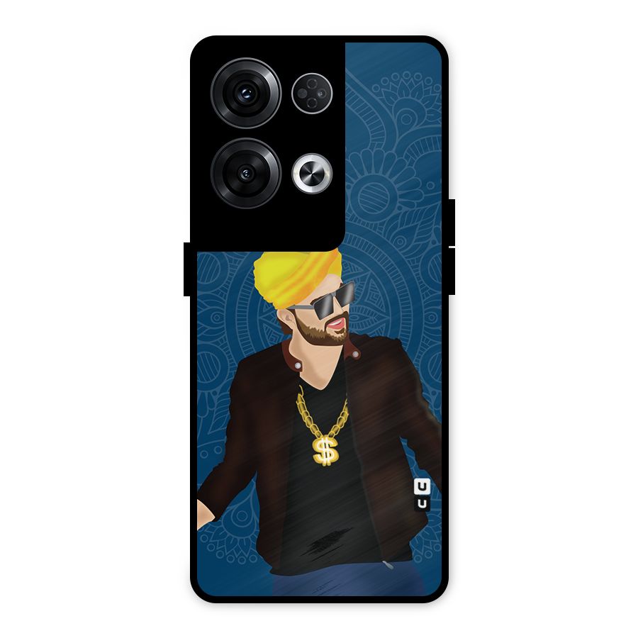 Indie Pop Illustration Metal Back Case for Oppo Reno8 Pro 5G
