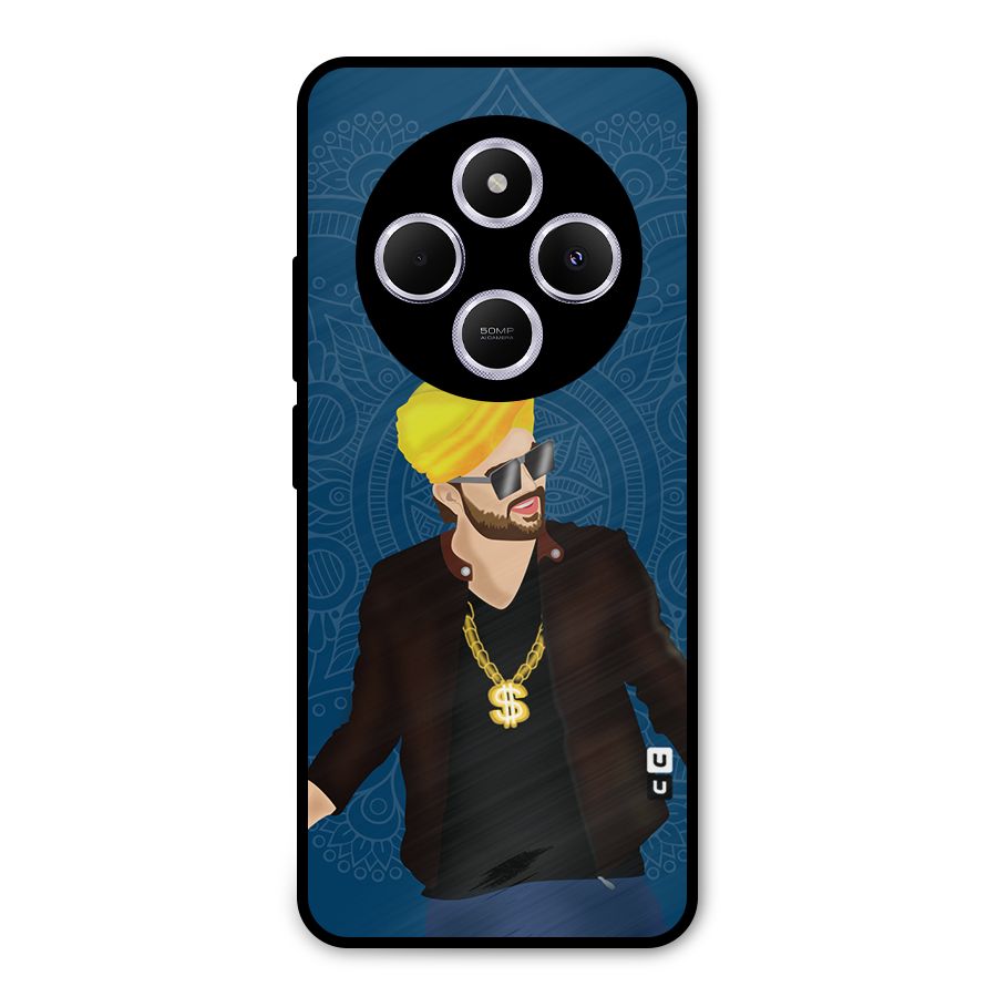 Indie Pop Illustration Metal Back Case for Poco C75 5G