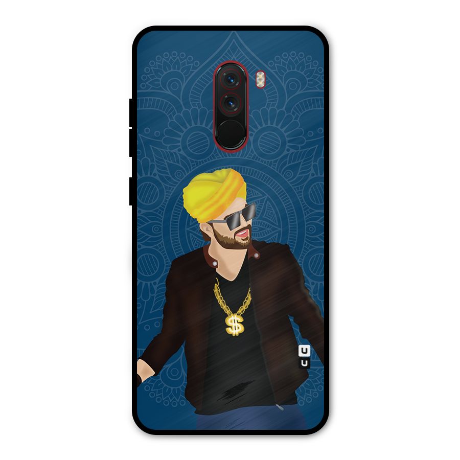Indie Pop Illustration Metal Back Case for Poco F1