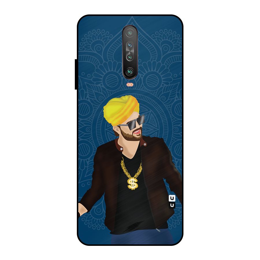Indie Pop Illustration Metal Back Case for Poco X2